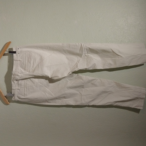 J Crew high rise girlfriend chino in Marine Salt - off white/winter white - Picture 4 of 5
